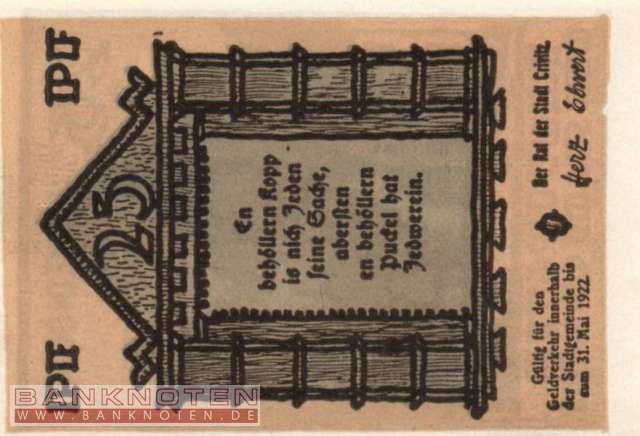 Crivitz - 25  Pfennig (#SS0247_2-2_UNC)