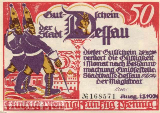 Dessau - 50  Pfennig (#SS0266_1a-5_UNC)