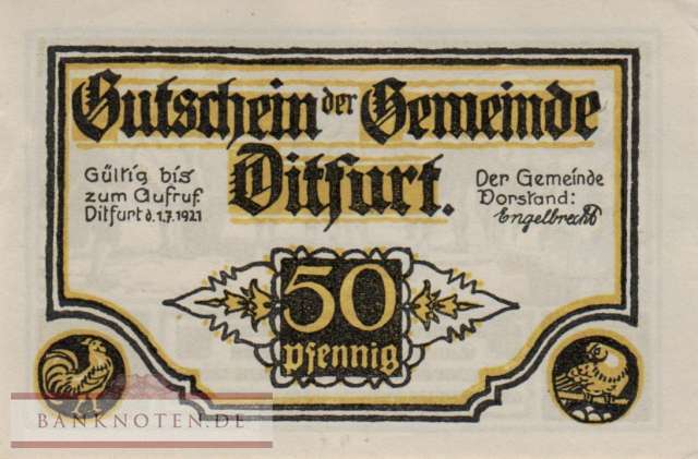 Ditfurt - 50  Pfennig (#SS0275_2-4_AU)