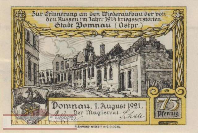 Domnau - 75  Pfennig (#SS0280_1-3_UNC)