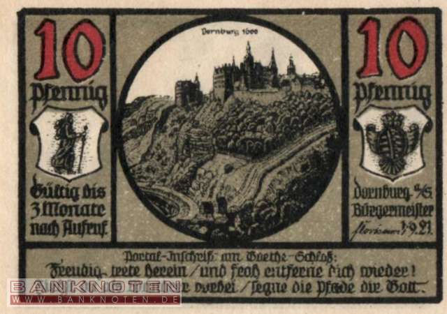 Dornburg - 10  Pfennig (#SS0281_1-1_UNC)