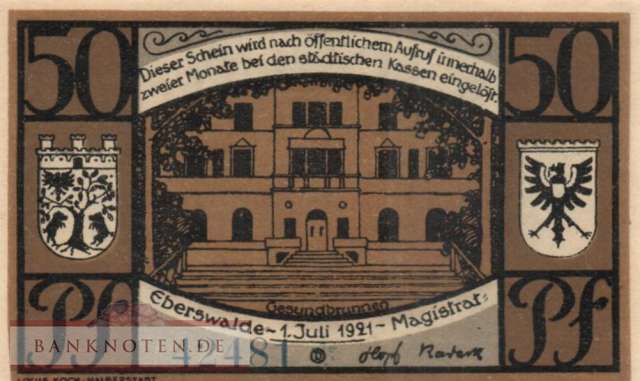 Eberswalde - 50  Pfennig (#SS0303_1b-2_UNC)