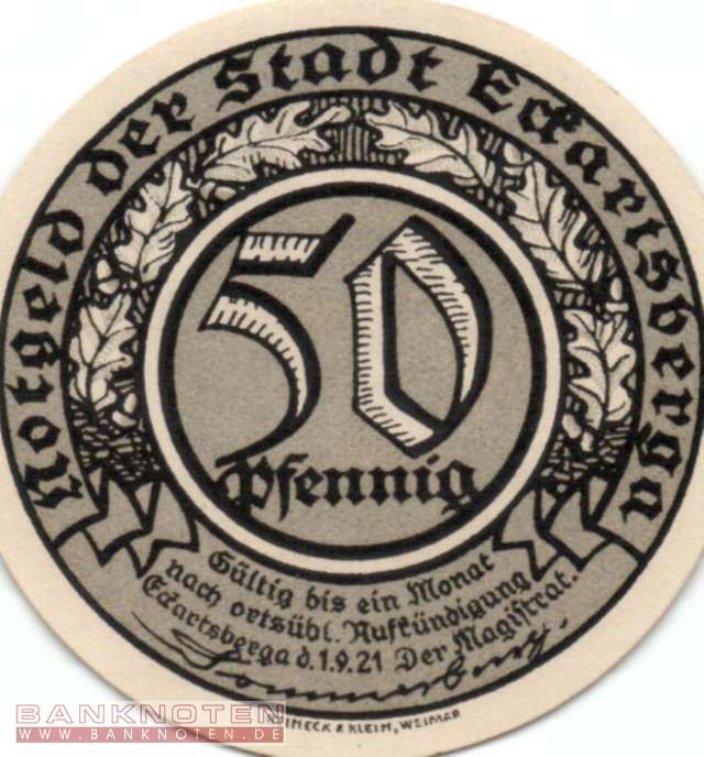 Eckartsberga - 50  Pfennig (#SS0305_5-1-3_UNC)