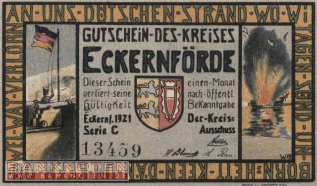 Eckernförde - 1  Mark (#SS0306_2a-3_UNC)