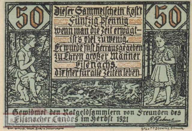 Eisenach - 50  Pfennig (#SS0318_2-5_UNC)
