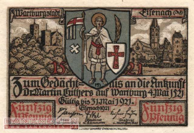 Eisenach - 50  Pfennig (#SS0320_2a-5_UNC)
