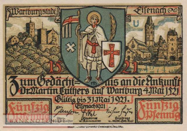 Eisenach - 50  Pfennig (#SS0320_3-2_UNC)