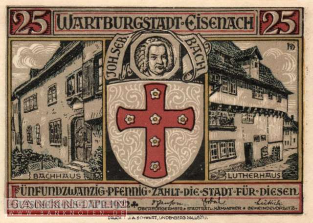 Eisenach - 25  Pfennig (#SS0320_4a-1-2_UNC)