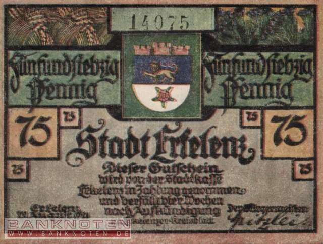 Erkelenz - 75  Pfennig (#SS0348_1a-2-2_UNC)