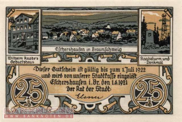 Eschershausen - 25  Pfennig (#SS0351_1-2_UNC)
