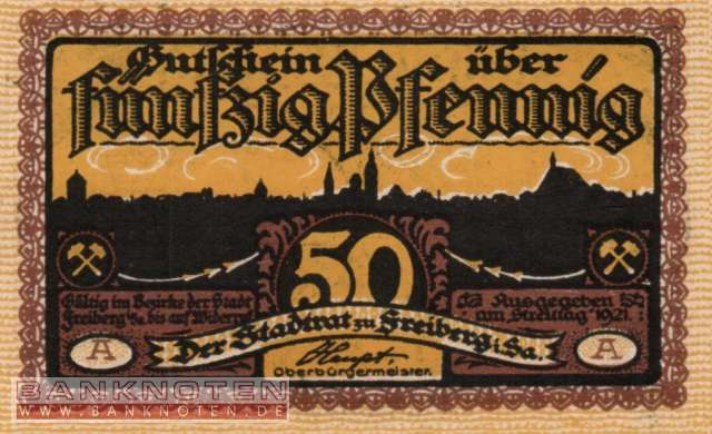 Freiberg - 50  Pfennig (#SS0379_3A_UNC)