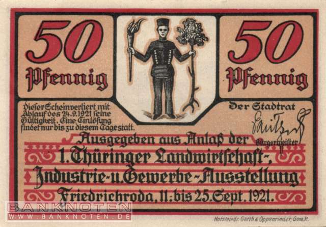 Friedrichroda - 50  Pfennig (#SS0393_2-2_UNC)