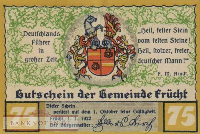 Frücht - 75  Pfennig (#SS0399_2-3_UNC)