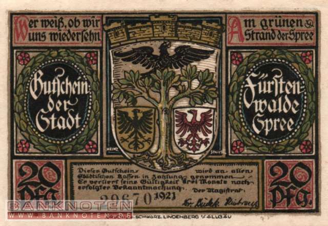 Fürstenwalde - 20  Pfennig (#SS0403_1a-1-1_UNC)