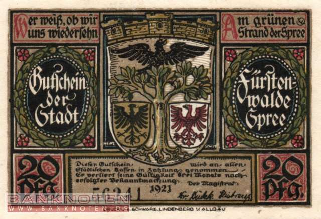 Fürstenwalde - 20  Pfennig (#SS0403_1a-1-2_UNC)