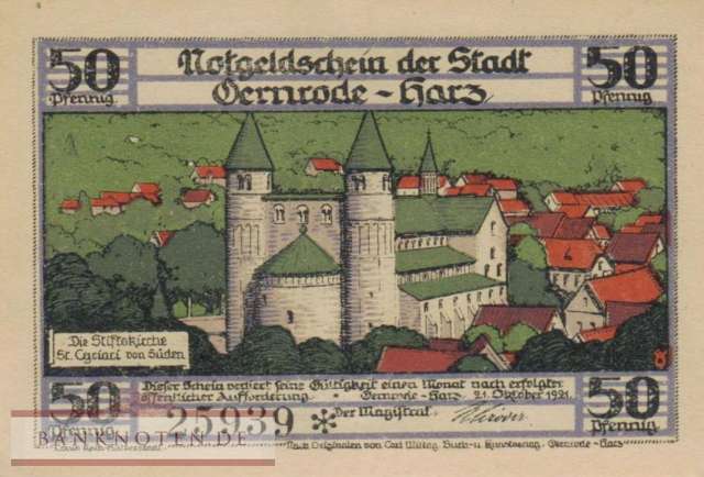 Gernrode - 50  Pfennig (#SS0423_4a-1-5_AU)