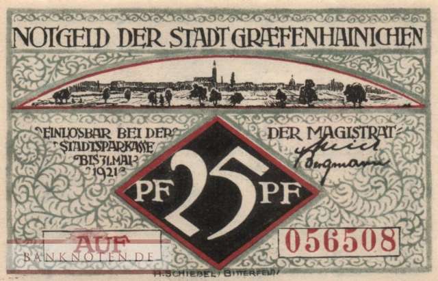 Gräfenhainichen - 25  Pfennig (#SS0461_2-2-8_UNC)