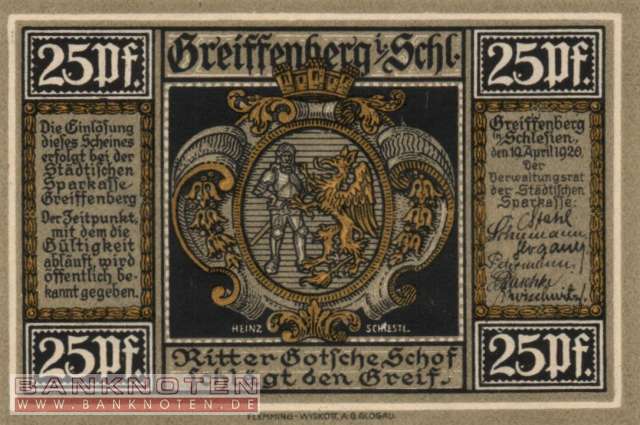 Greiffenberg - 25  Pfennig (#SS0470_1-2_UNC)