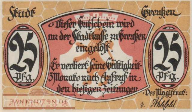 Greußen - 25  Pfennig (#SS0472_1-1_AU)