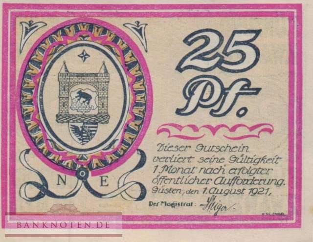 Güsten - 25  Pfennig (#SS0494_1-1-2_AU)