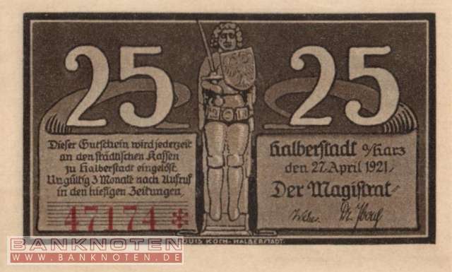 Halberstadt - 25  Pfennig (#SS0504_2b-1-2_UNC)