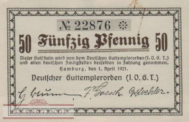 Hamburg - 50  Pfennig (#SS0522_1_AU)