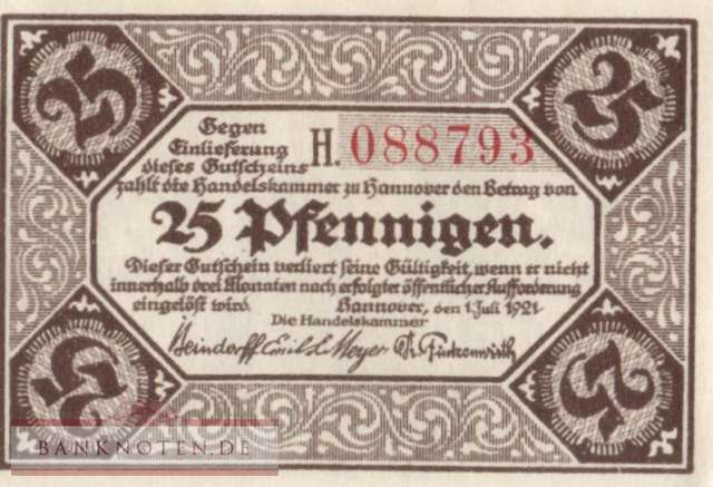Hannover - 25  Pfennig (#SS0572_1-1H_UNC)