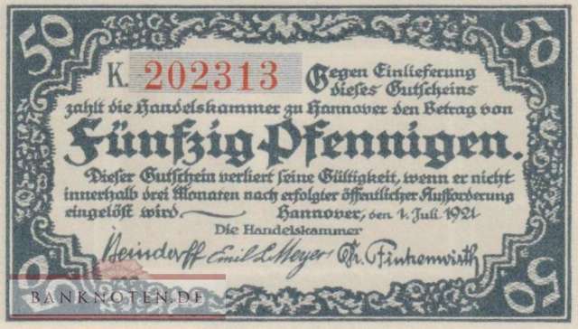 Hannover - 50  Pfennig (#SS0572_1-2K_UNC)