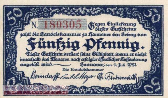 Hannover - 50  Pfennig (#SS0572_2-2N_UNC)