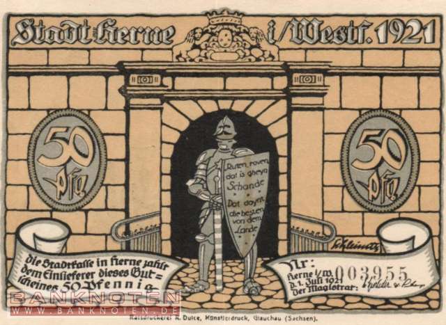 Herne - 50  Pfennig (#SS0602_1-5_UNC)