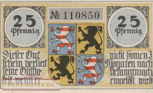 Hildburghausen - 25  Pfennig (#SS0608_1-1_UNC)