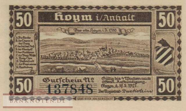 Hoym - 50  Pfennig (#SS0634_4-2_AU)