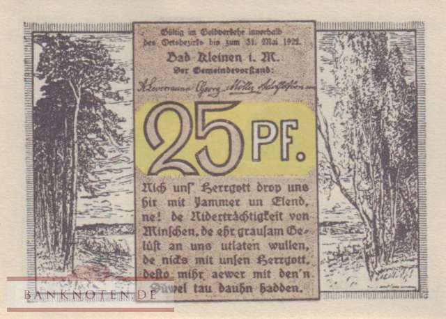 Kleinen, Bad - 25  Pfennig (#SS0705_1-2_UNC)