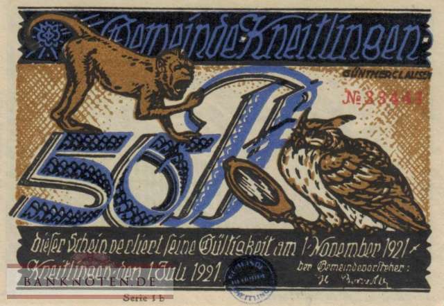 Kneitlingen - 50  Pfennig (#SS0710_1a-1b_UNC)