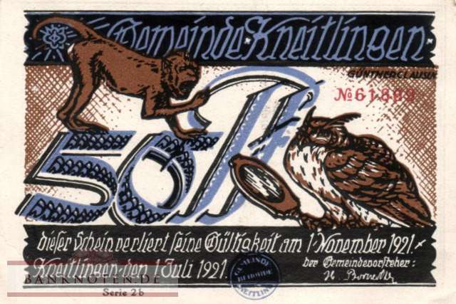 Kneitlingen - 50  Pfennig (#SS0710_1a-2b_UNC)