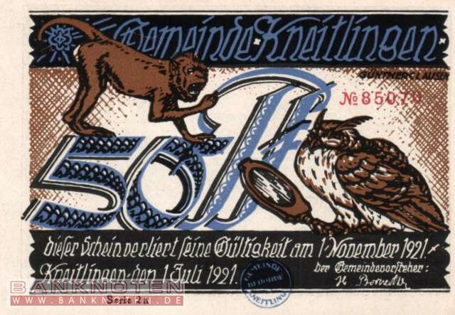 Kneitlingen - 50  Pfennig (#SS0710_2a-2a_UNC)