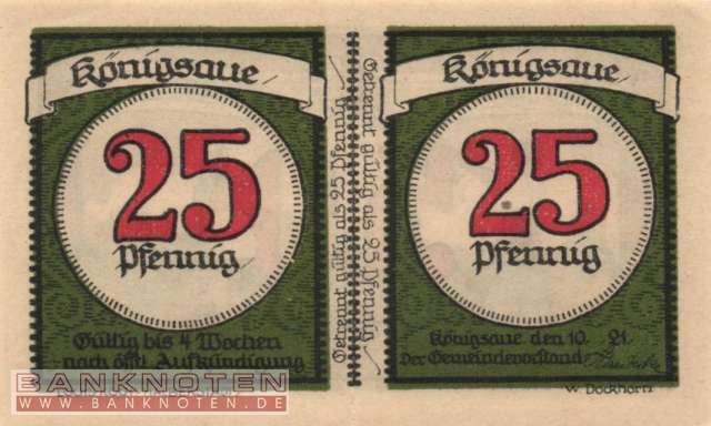 Königsaue - 50  Pfennig (#SS0721_1b-2_UNC)