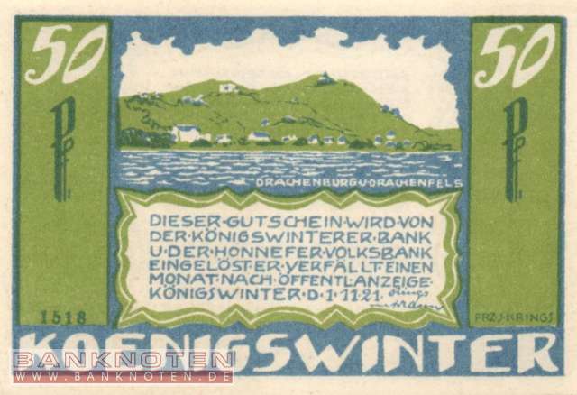 Königswinter - 50  Pfennig (#SS0730_3b-3-1518_UNC)