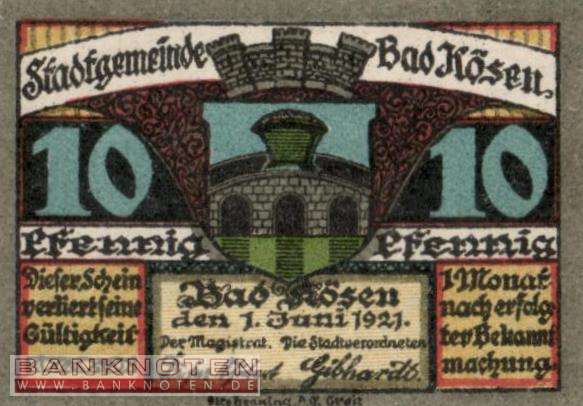 Kösen, Bad - 10  Pfennig (#SS0734_1a-1-2_UNC)