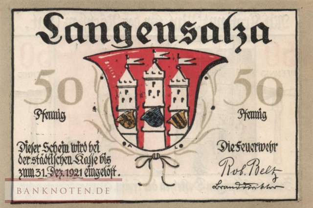 Langensalza - 50  Pfennig (#SS0769_1b-2_UNC)