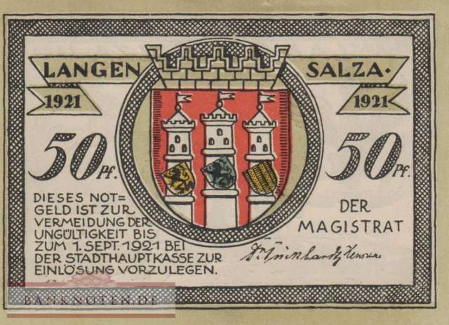 Langensalza - 50  Pfennig (#SS0770_3a-3_AU)