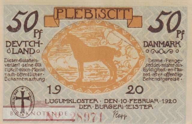 Lügumkloster - 50  Pfennig (#SS0839_3_UNC)