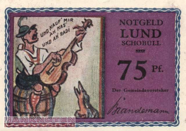 Lund-Schobüll - 75  Pfennig (#SS0844_2b-5_UNC)