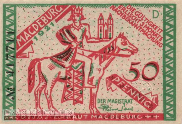 Magdeburg - 50  Pfennig (#SS0857_1-D_UNC)