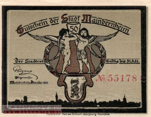 Mainbernheim - 50  Pfennig (#SS0859_1-2_UNC)