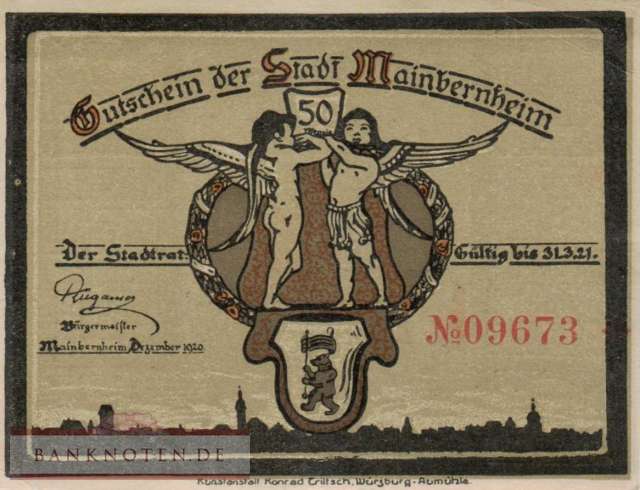 Mainbernheim - 50  Pfennig (#SS0859_1-2_AU)
