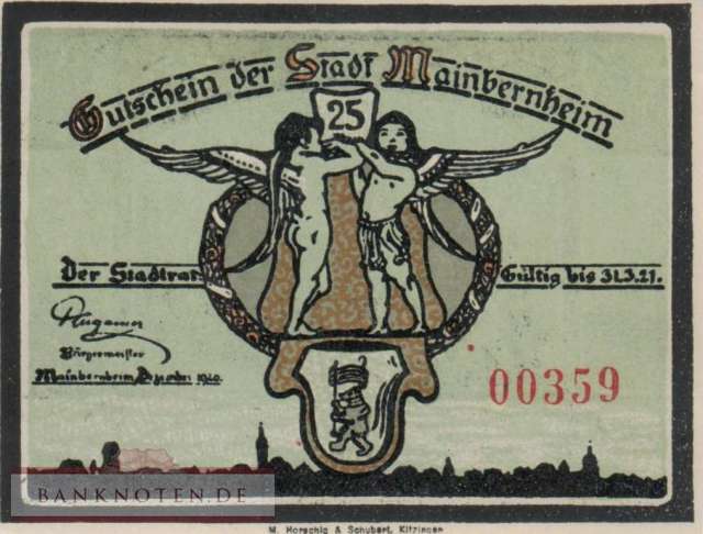 Mainbernheim - 25  Pfennig (#SS0859_3-3_UNC)