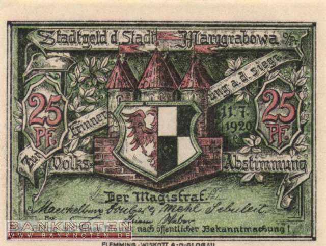 Marggrabowa - 25  Pfennig (#SS0868_1-2_UNC)