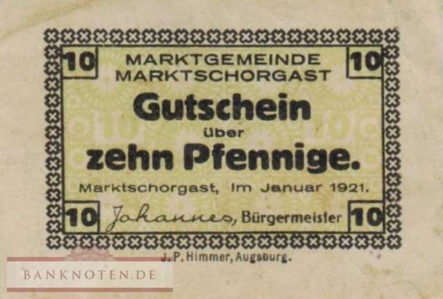 Marktschorgast - 10  Pfennig (#SS0871_1-1_VF)