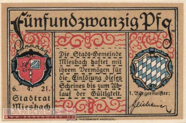 Miesbach - 25  Pfennig (#SS0888_2_UNC)